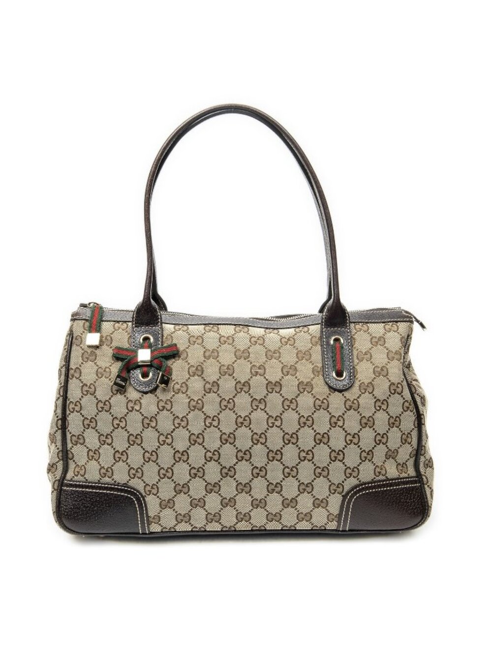Gucci Princi Tote Brown Beige GG Canvas